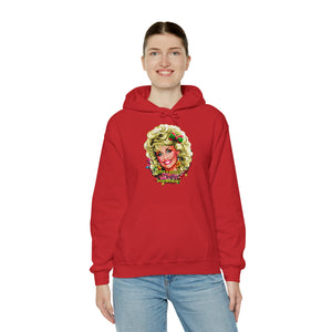 Have A Holly Dolly Christmas! [Australian-Printed] - Unisex Heavy Blend™ Hooded Sweatshirt