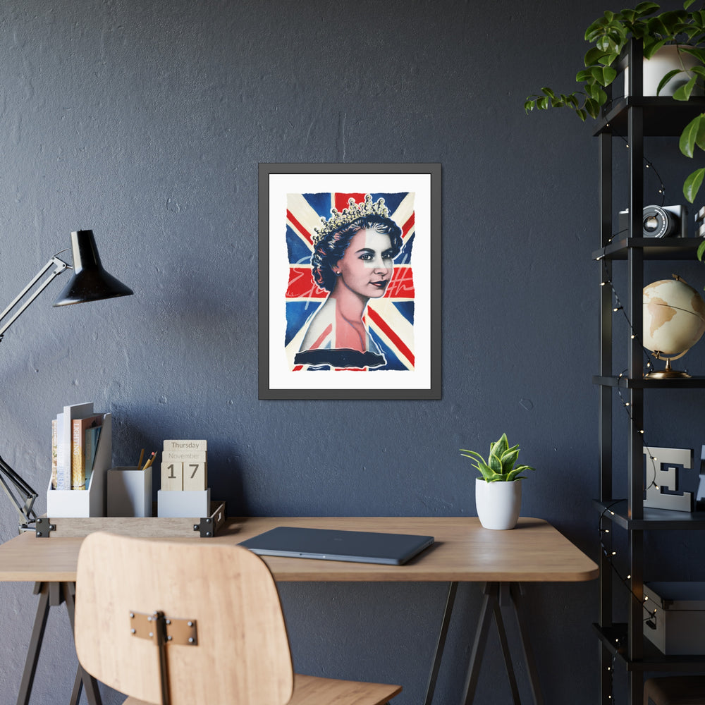 Queen Elizabeth - Framed Paper Posters