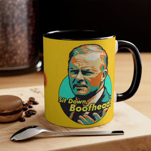 Sit Down, Boofhead! - 11oz Accent Mug (Australian Printed)