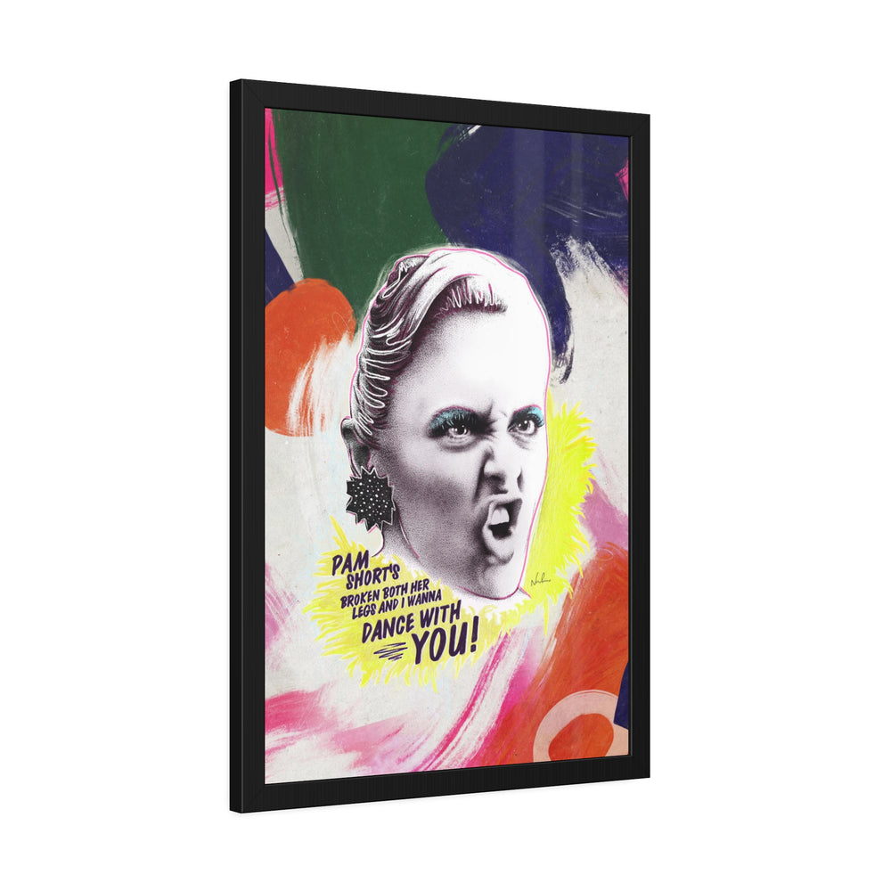 LIZ HOLT [Coloured-BG] - Framed Paper Posters