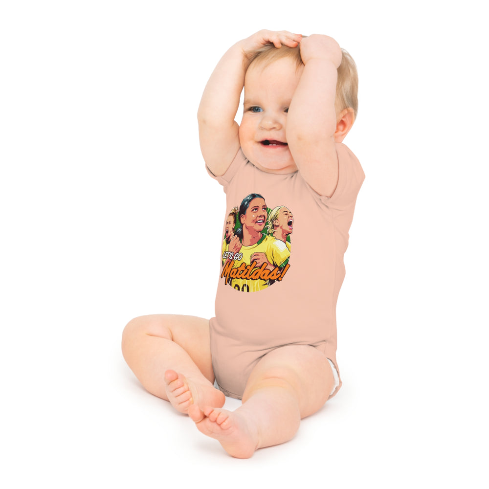 Let's Go Matildas! [Australian-Printed] - Baby Short Sleeve Bodysuit