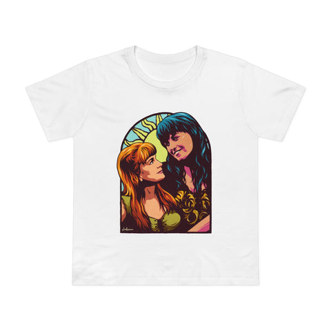 XENA X GABRIELLE [Australian-Printed] - Women’s Maple Tee