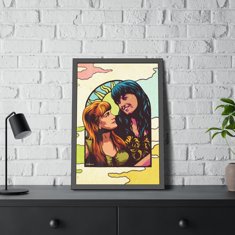 XENA X GABRIELLE [Coloured-BG] - Framed Paper Posters