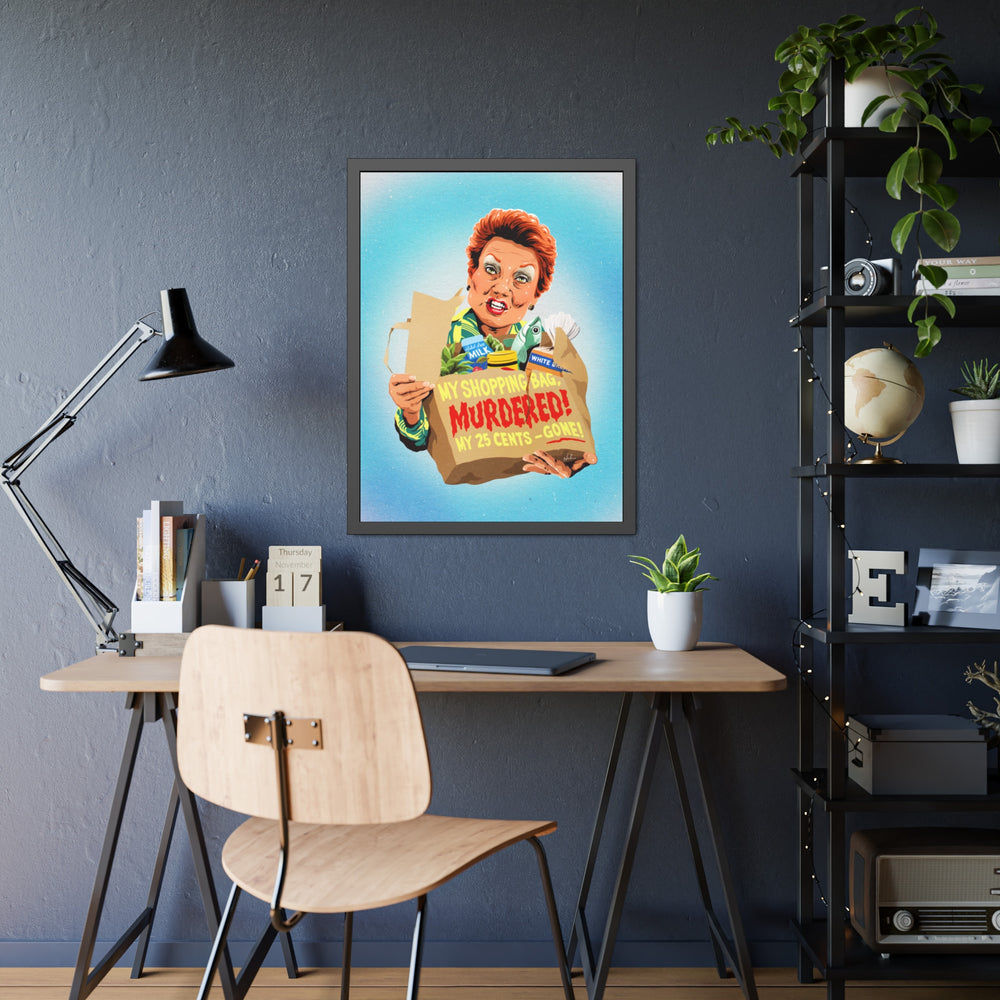 My Shopping Bag, Murdered! - Framed Paper Posters
