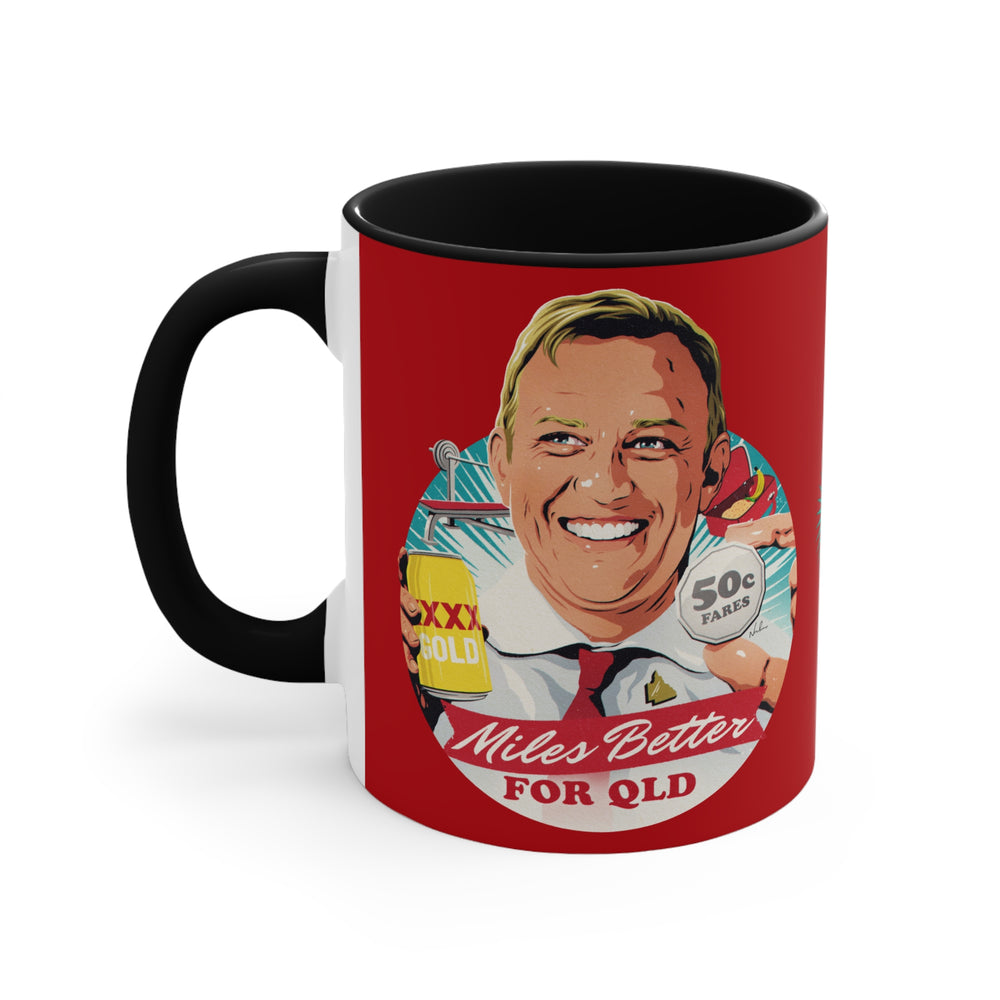 Miles Better For QLD - 11oz Accent Mug (Australian Printed)