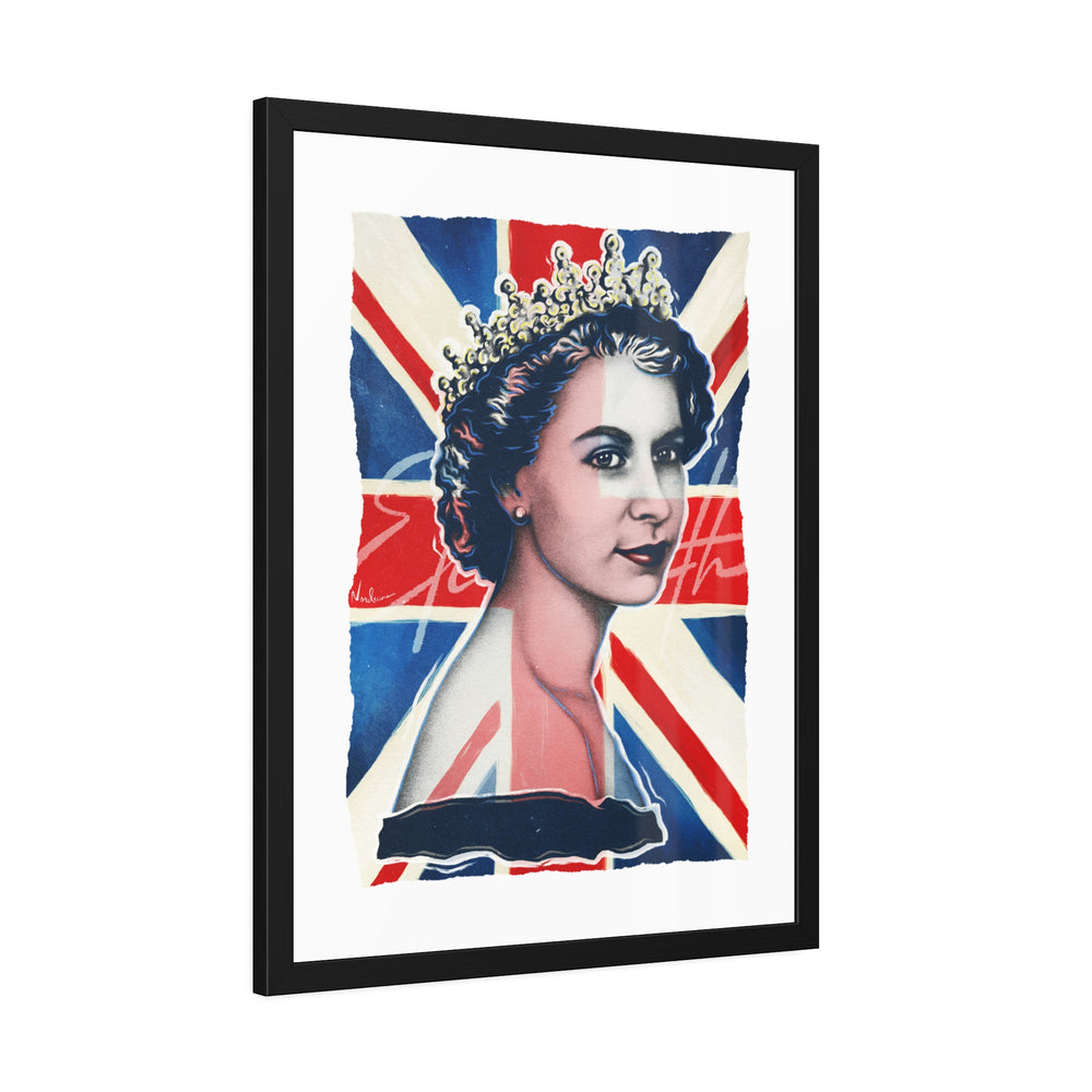 Queen Elizabeth - Framed Paper Posters