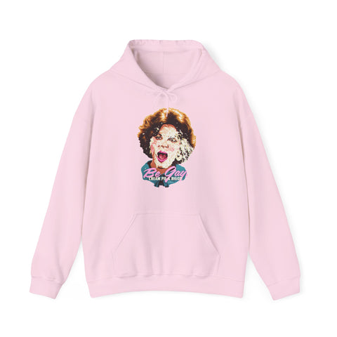 Be Gay, Cream Pie A Bigot! [Australian-Printed] - Unisex Heavy Blend™ Hooded Sweatshirt