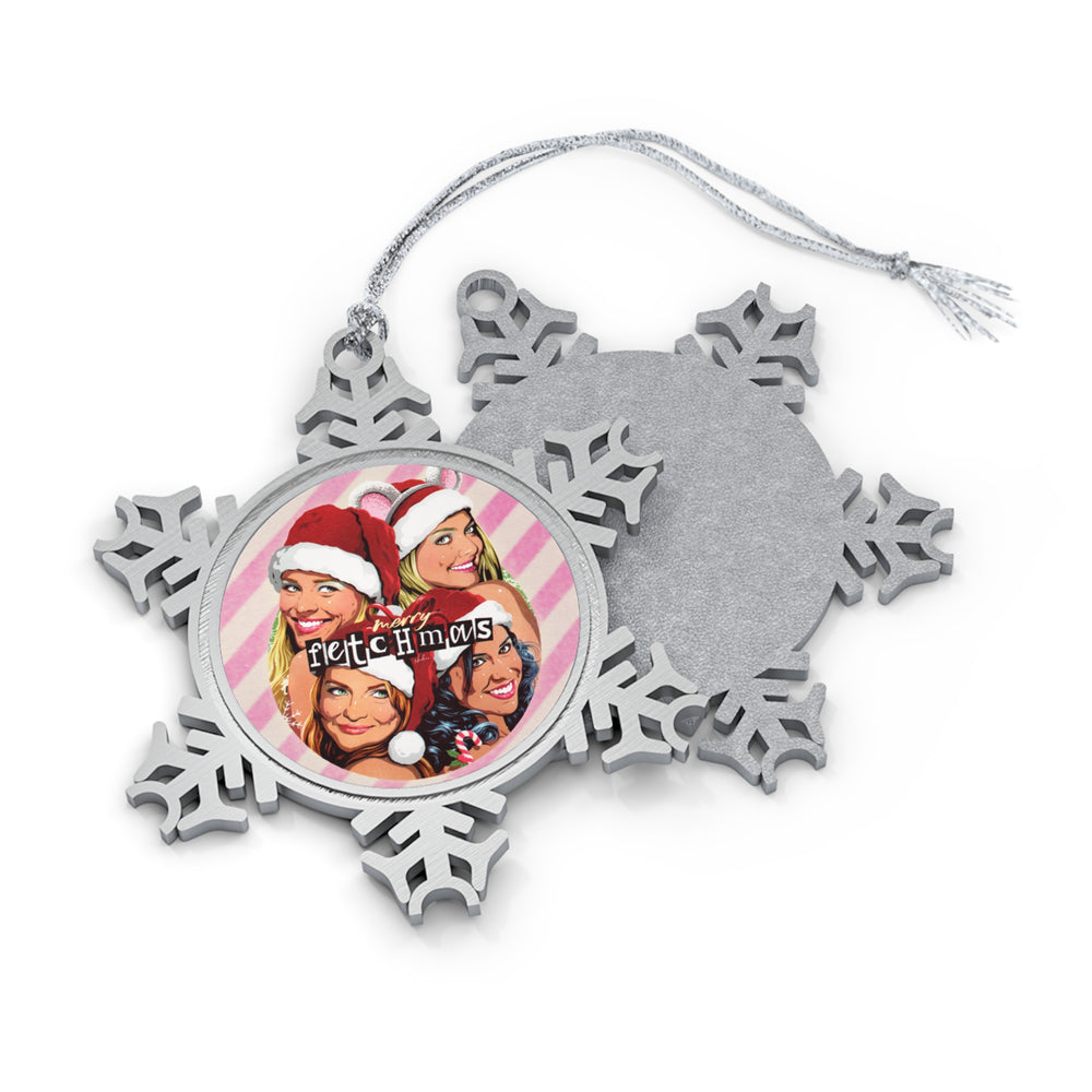 Merry Fetchmas! [US-Printed] - Pewter Snowflake Ornament