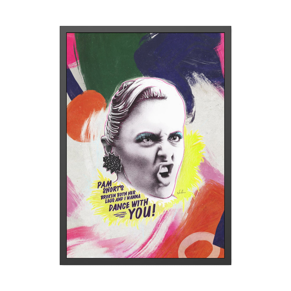 LIZ HOLT [Coloured-BG] - Framed Paper Posters