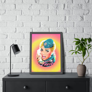 TOXIC [Coloured-BG] - Framed Paper Posters