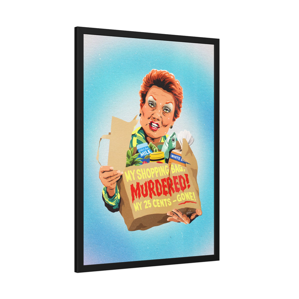 My Shopping Bag, Murdered! - Framed Paper Posters
