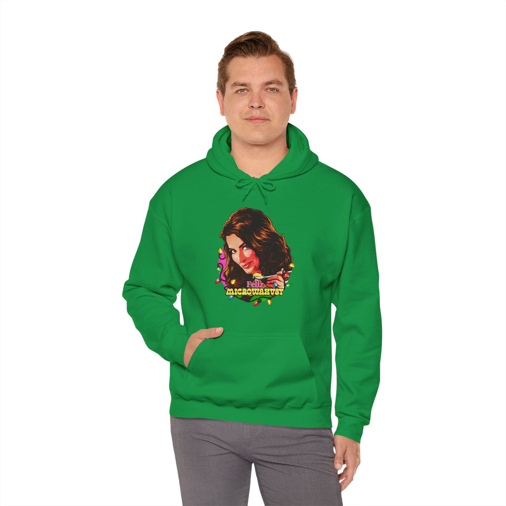 Feliz Microwahvey [US-Printed] - Unisex Heavy Blend™ Hooded Sweatshirt