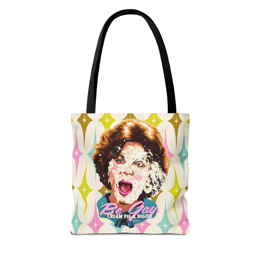 Be Gay, Cream Pie A Bigot! [US-Printed] - Tote Bag (AOP)