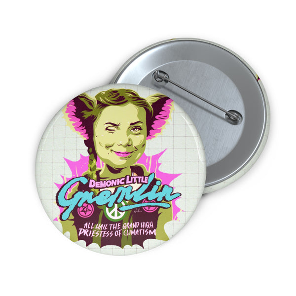 DEMONIC LITTLE GREMLIN - Pin Buttons – nordacious art