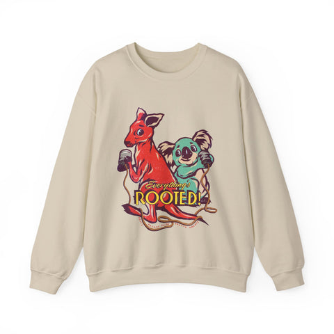 Everything's Rooted [Australian-Printed] - Unisex Heavy Blend™ Crewneck Sweatshirt