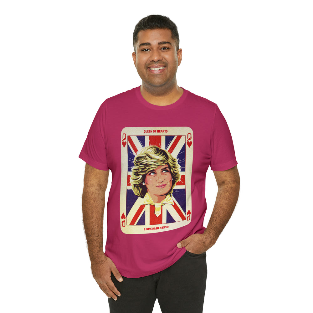 Queen Of Hearts [UK-Printed] - Unisex Jersey Short Sleeve Tee