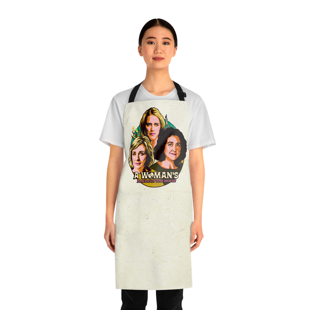 A Woman's Place Is In The House - Apron (AOP)