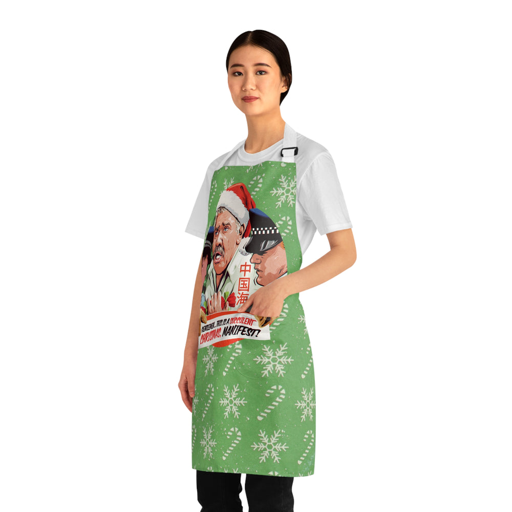 GENTLEMEN... THIS IS A SUCCULENT CHRISTMAS, MANIFEST! - Apron (AOP)