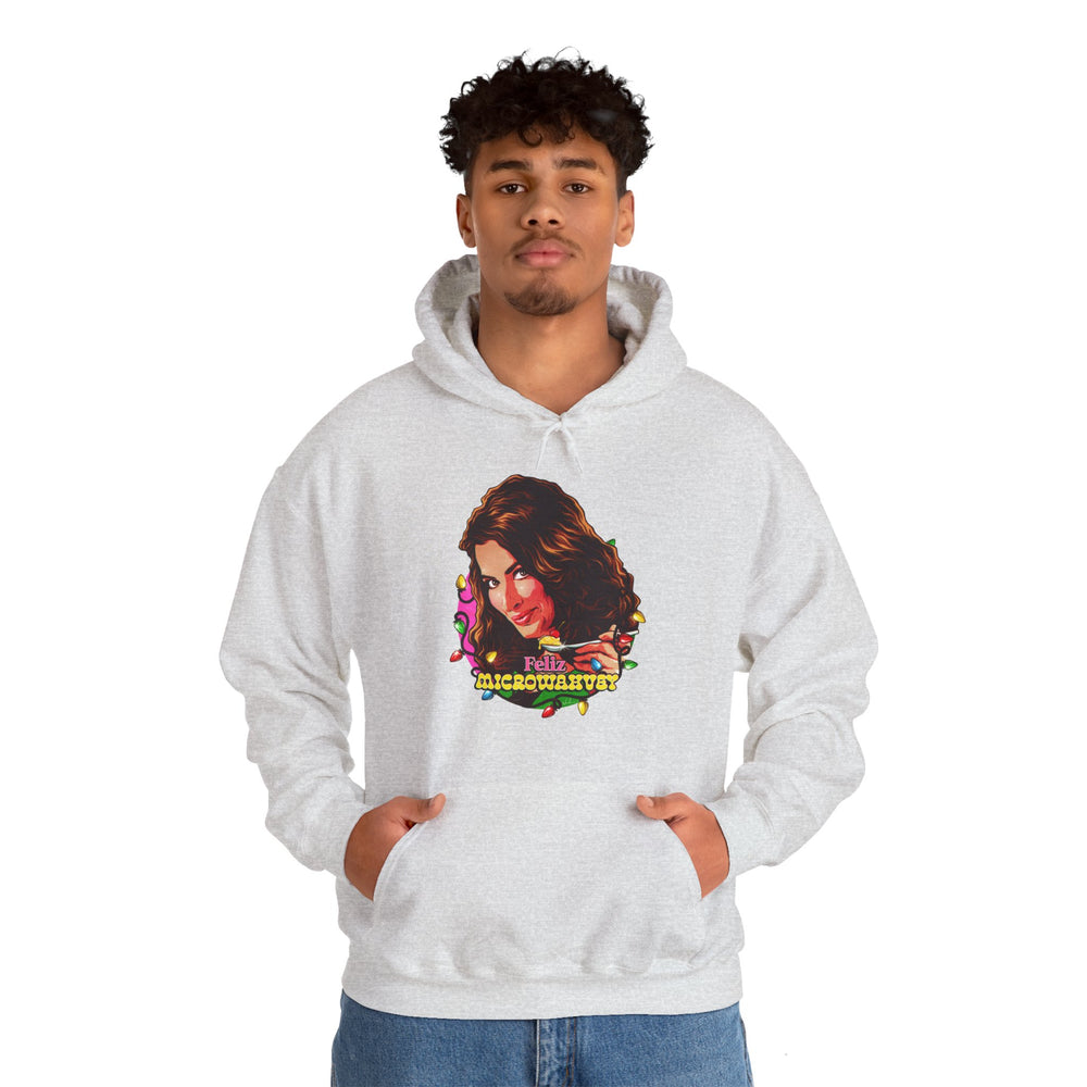 Feliz Microwahvey [US-Printed] - Unisex Heavy Blend™ Hooded Sweatshirt