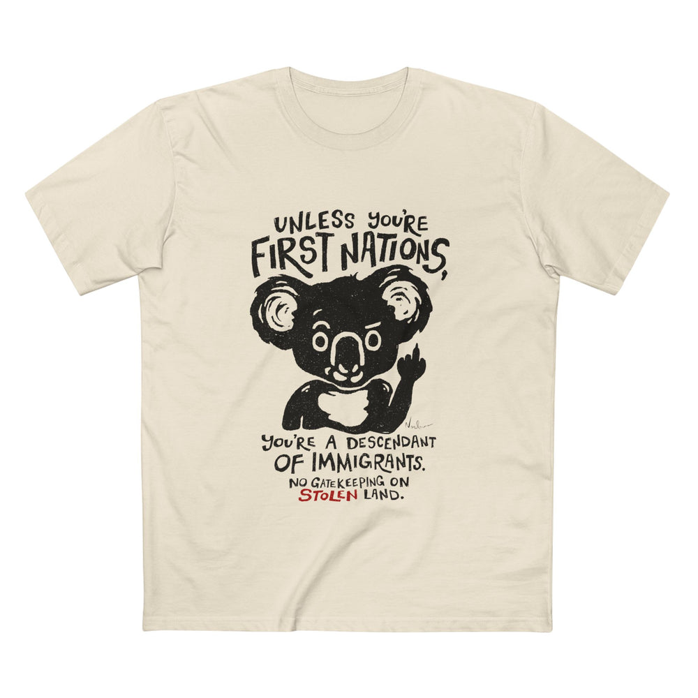 No Gatekeeping On Stolen Land [Australian-Printed] Men's Staple Tee