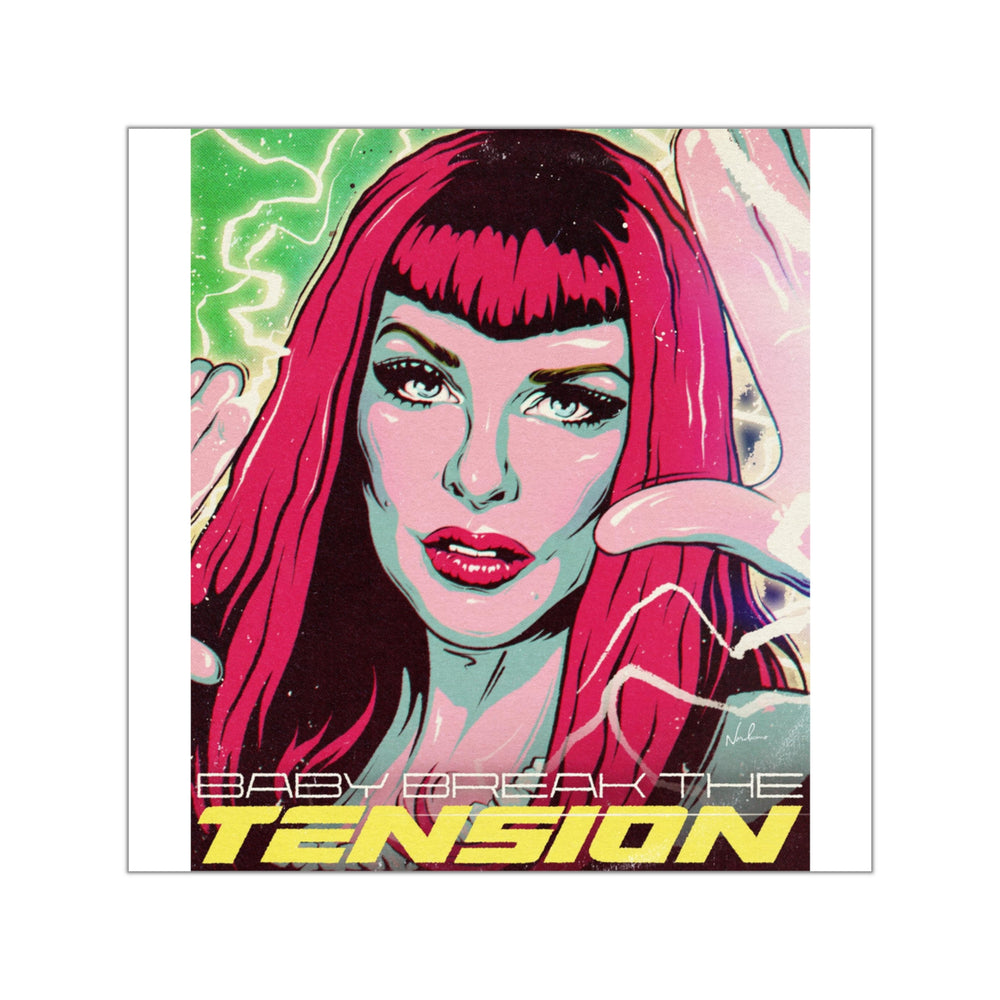 TENSION - Square Vinyl Stickers