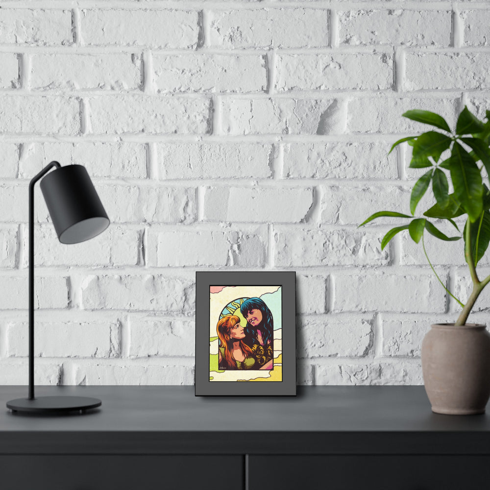 XENA X GABRIELLE [Coloured-BG] - Framed Paper Posters