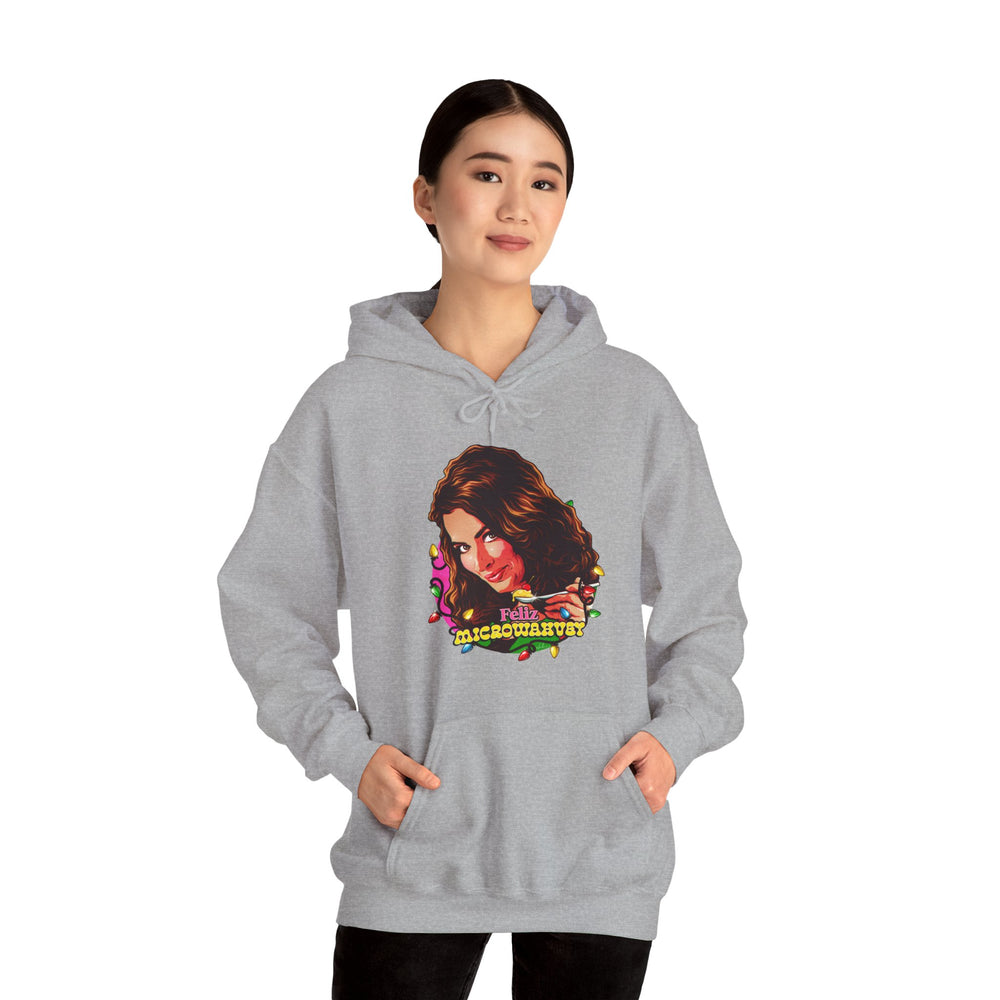 Feliz Microwahvey [US-Printed] - Unisex Heavy Blend™ Hooded Sweatshirt