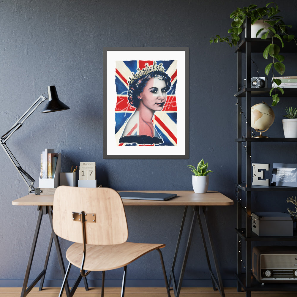 Queen Elizabeth - Framed Paper Posters