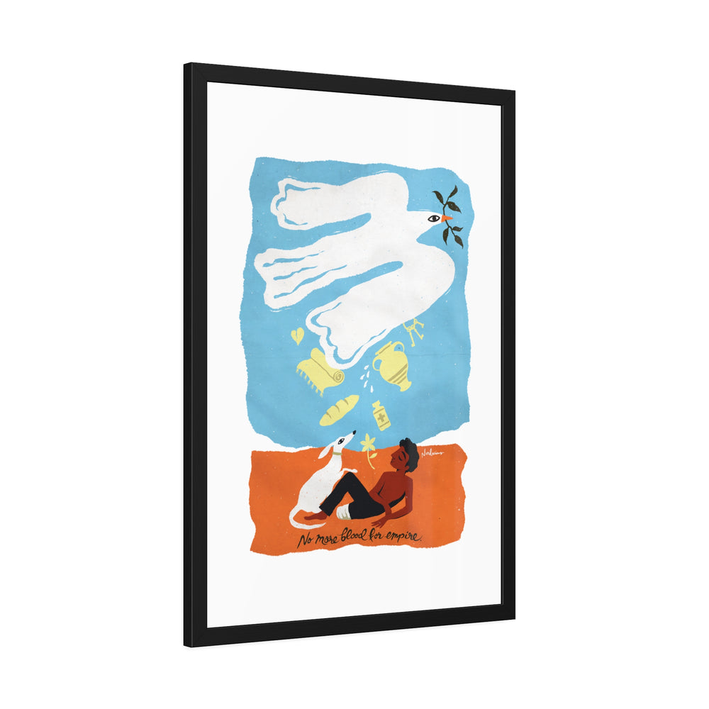 No More Blood For Empire - Framed Paper Posters