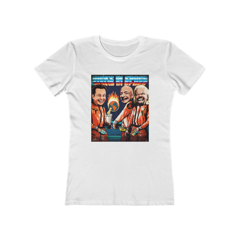 DICKS IN SPACE [US-Printed] - Women's The Boyfriend Tee