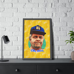 OH, NICE [Coloured-BG] - Framed Paper Posters