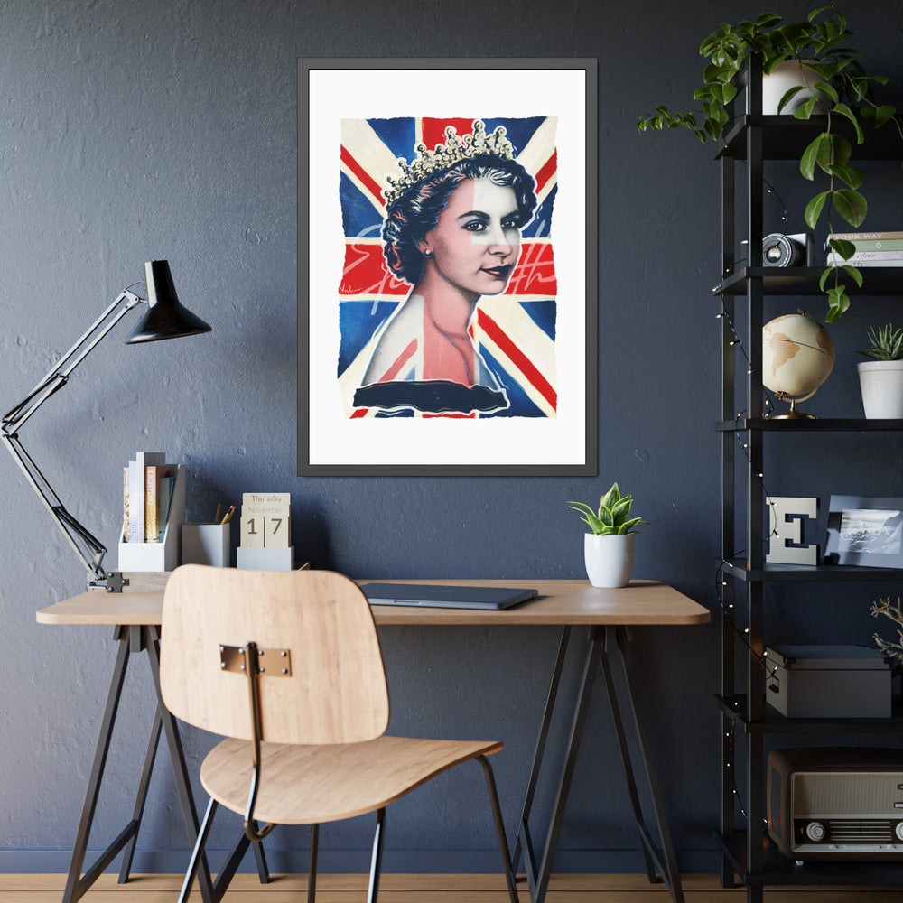 Queen Elizabeth - Framed Paper Posters