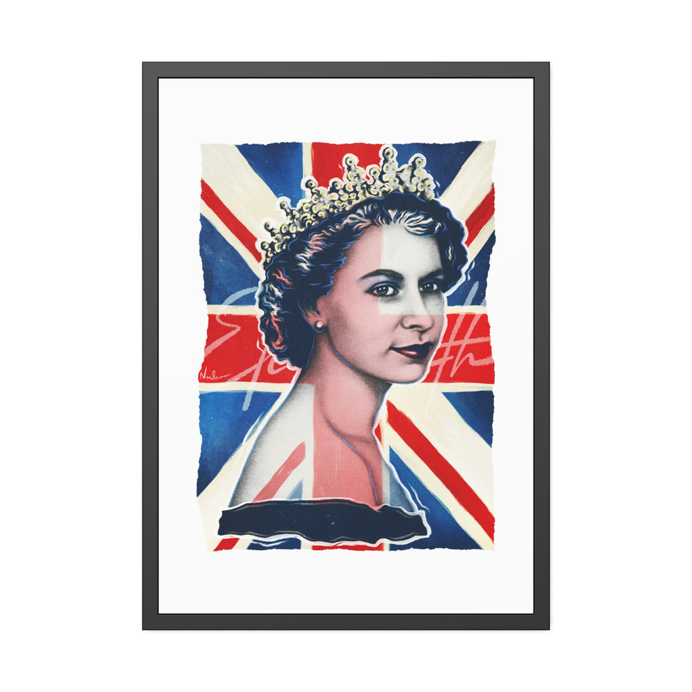 Queen Elizabeth - Framed Paper Posters