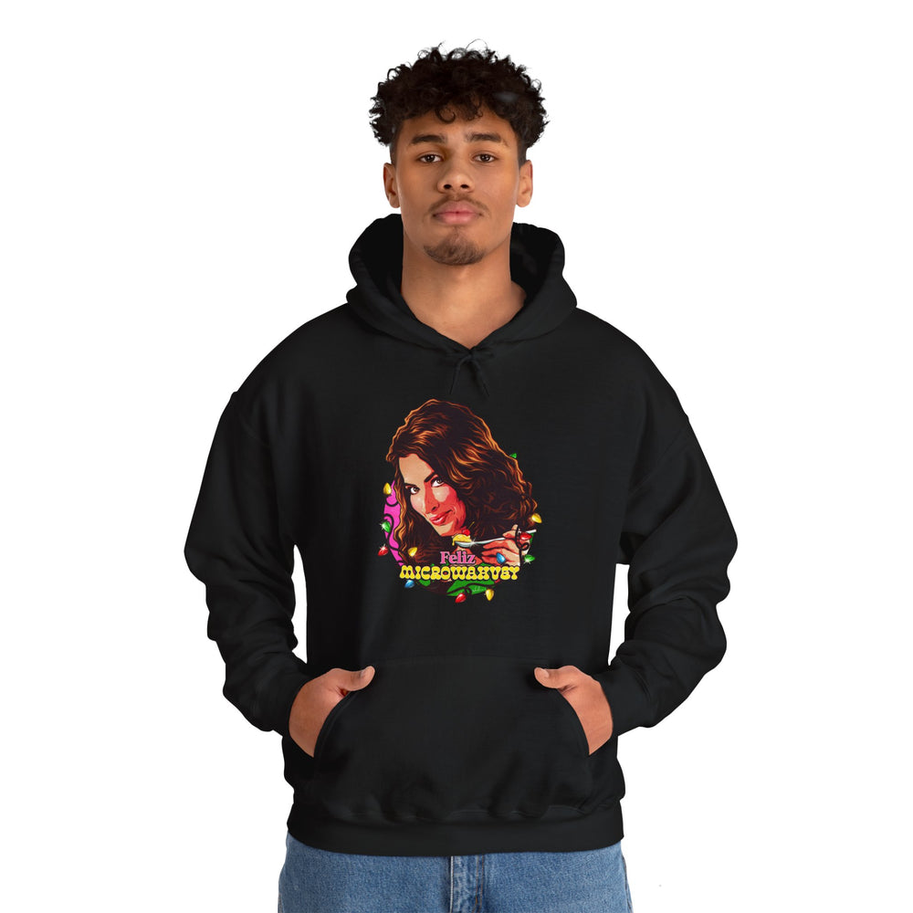 Feliz Microwahvey [US-Printed] - Unisex Heavy Blend™ Hooded Sweatshirt