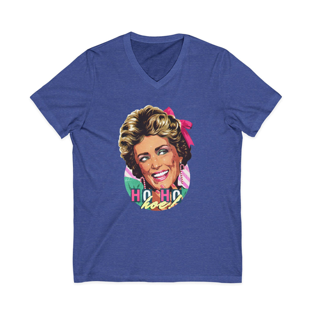 HO HO HOE! [US-Printed] - Unisex Jersey Short Sleeve V-Neck Tee