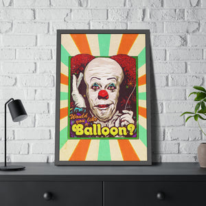 Would You Like A Balloon? [Coloured BG] - Framed Paper Posters