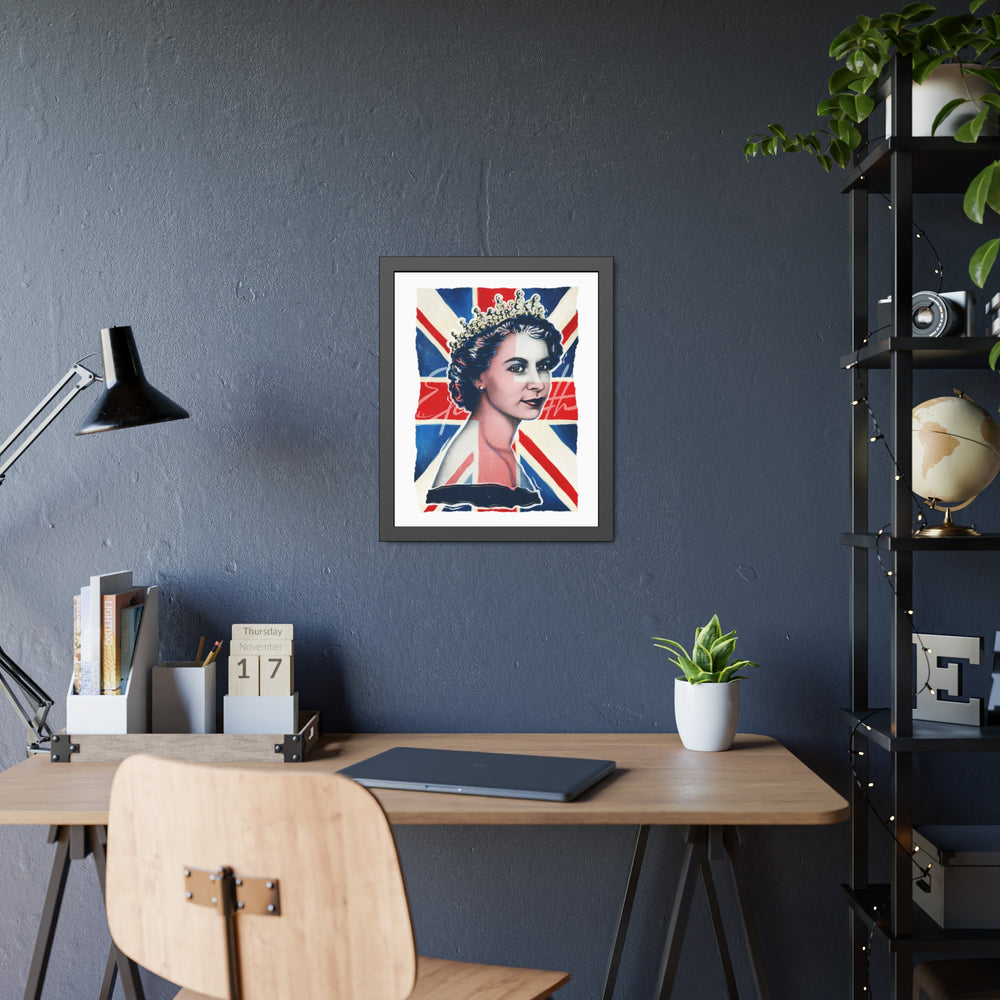 Queen Elizabeth - Framed Paper Posters