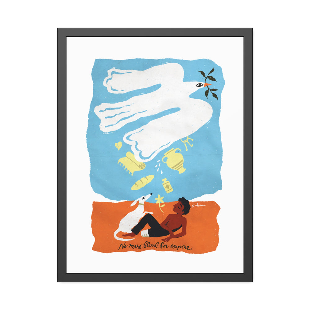 No More Blood For Empire - Framed Paper Posters