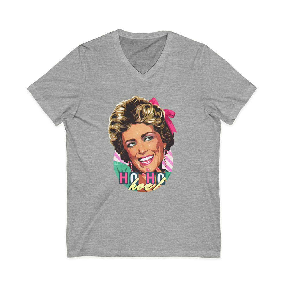 HO HO HOE! [US-Printed] - Unisex Jersey Short Sleeve V-Neck Tee
