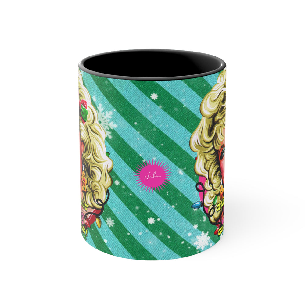 Have A Holly Dolly Christmas! - 11oz Accent Mug (Australian Printed)