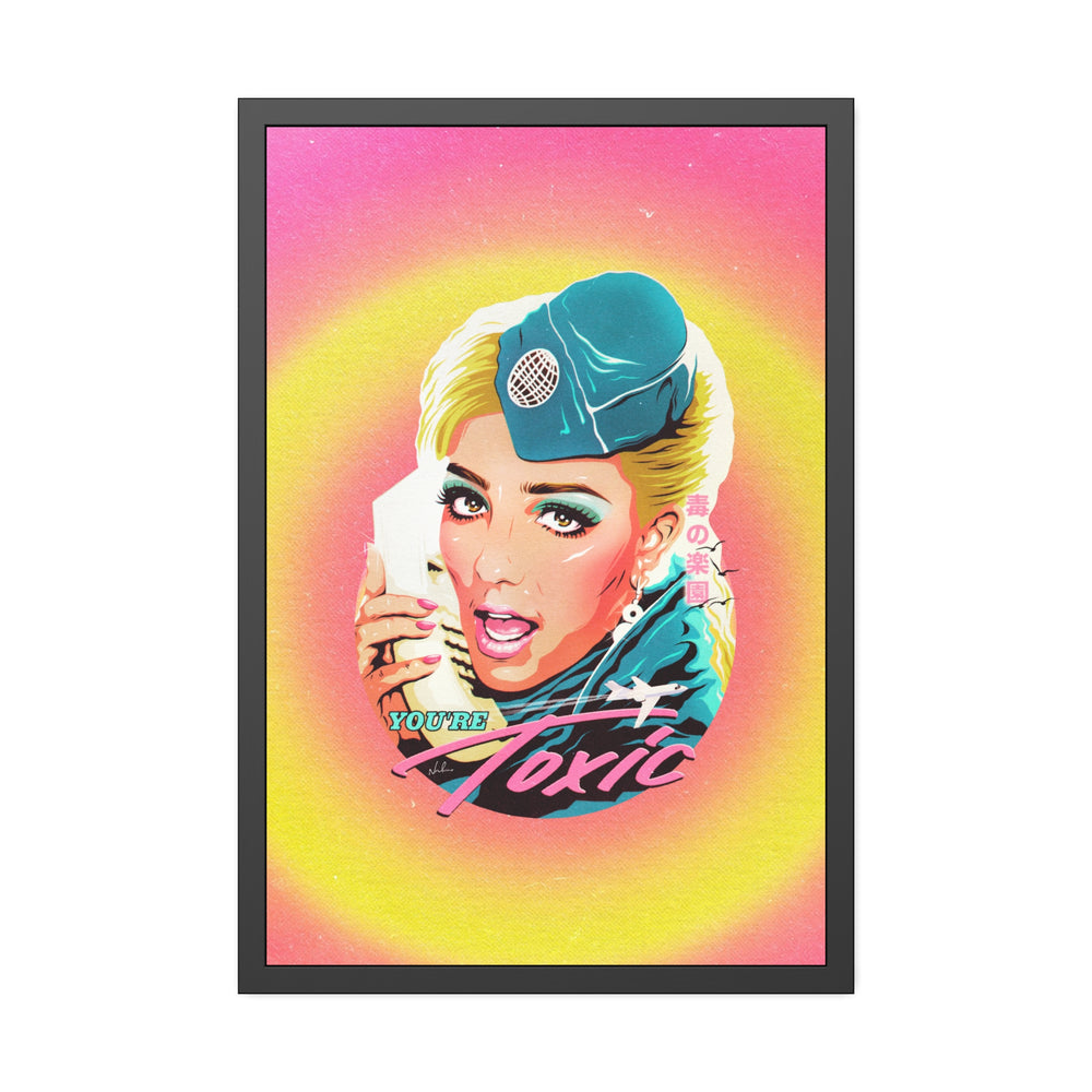 TOXIC [Coloured-BG] - Framed Paper Posters