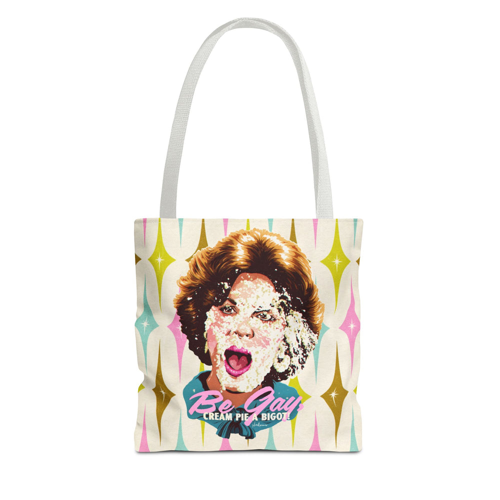 Be Gay, Cream Pie A Bigot! [US-Printed] - Tote Bag (AOP)