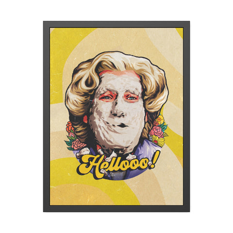 HELLOOO! [Coloured-BG] - Framed Paper Posters