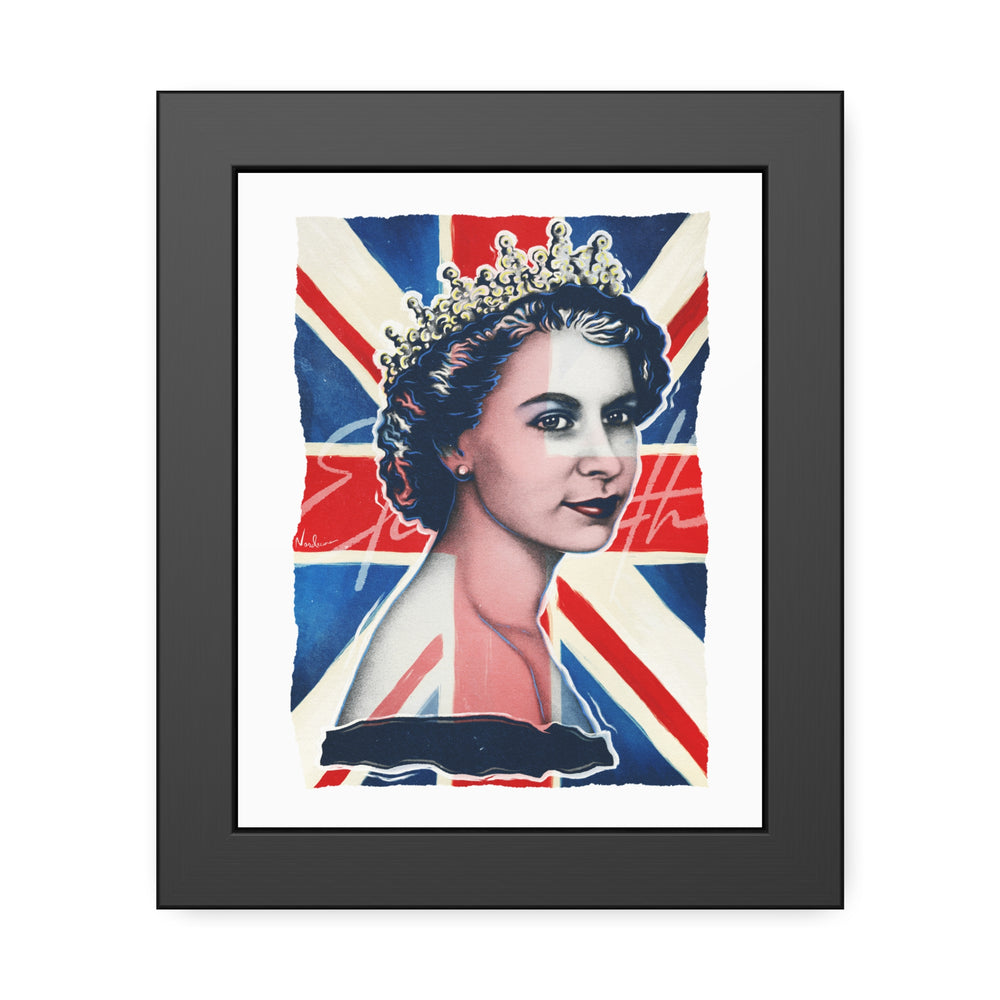 Queen Elizabeth - Framed Paper Posters