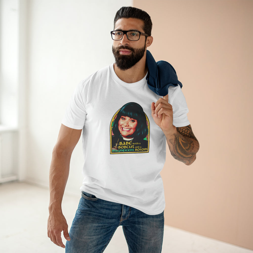 Babe With A Bobcut And A Magnificent Bosom [Australian-Printed] - Men's Staple Tee