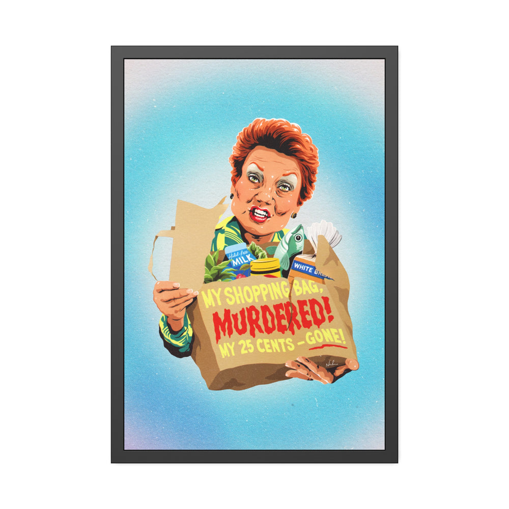 My Shopping Bag, Murdered! - Framed Paper Posters