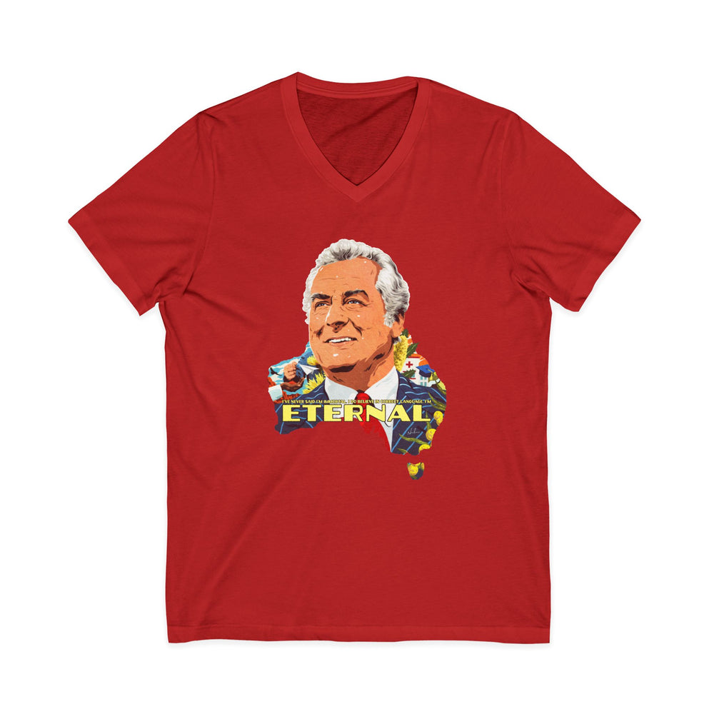 ETERNAL [US-Printed] - Unisex Jersey Short Sleeve V-Neck Tee