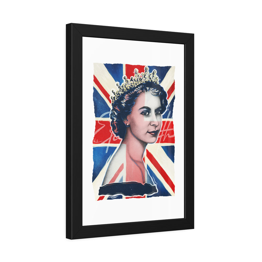Queen Elizabeth - Framed Paper Posters