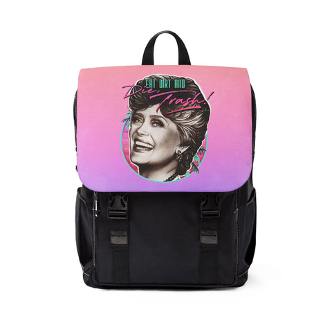 EAT DIRT AND DIE, TRASH! - Unisex Casual Shoulder Backpack