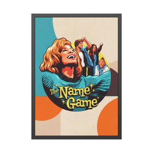 The Name Game [Coloured BG] - Framed Paper Posters